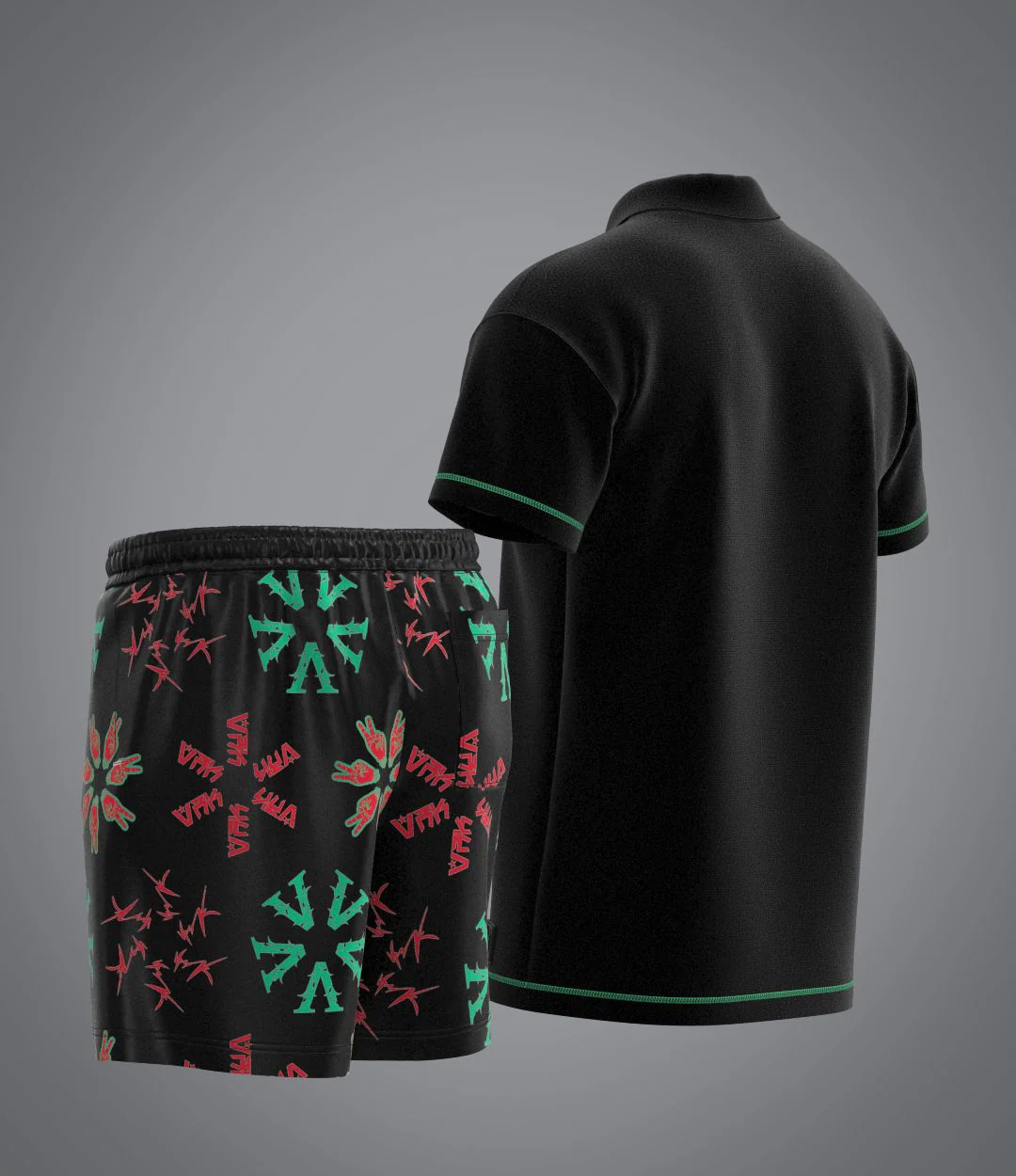 Ensemble Flowers Black Sponge - Image 3