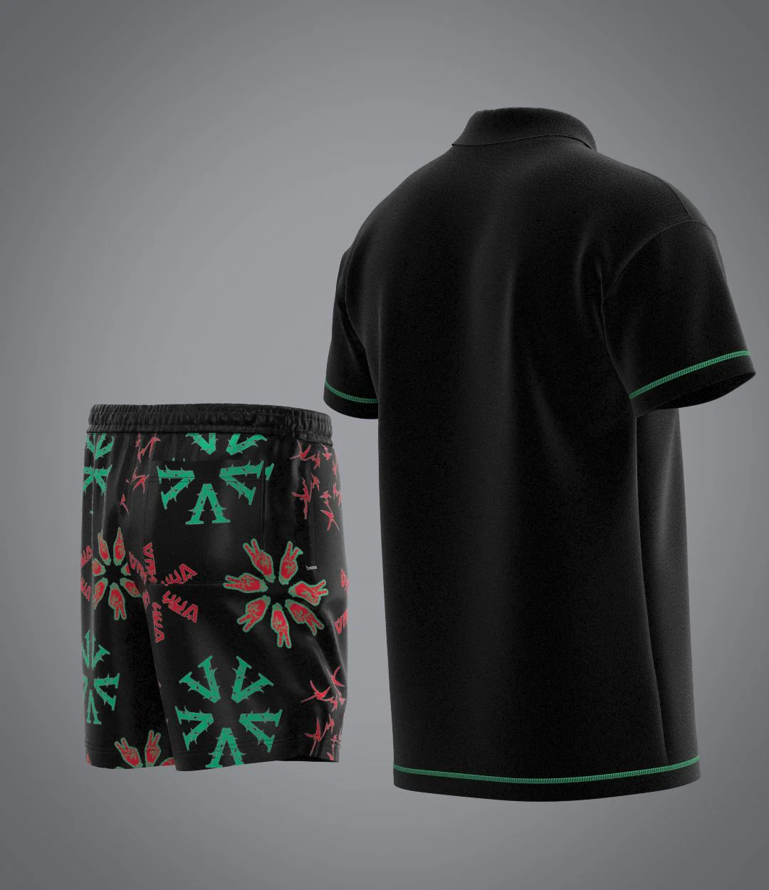 Ensemble Flowers Black Sponge - Image 4