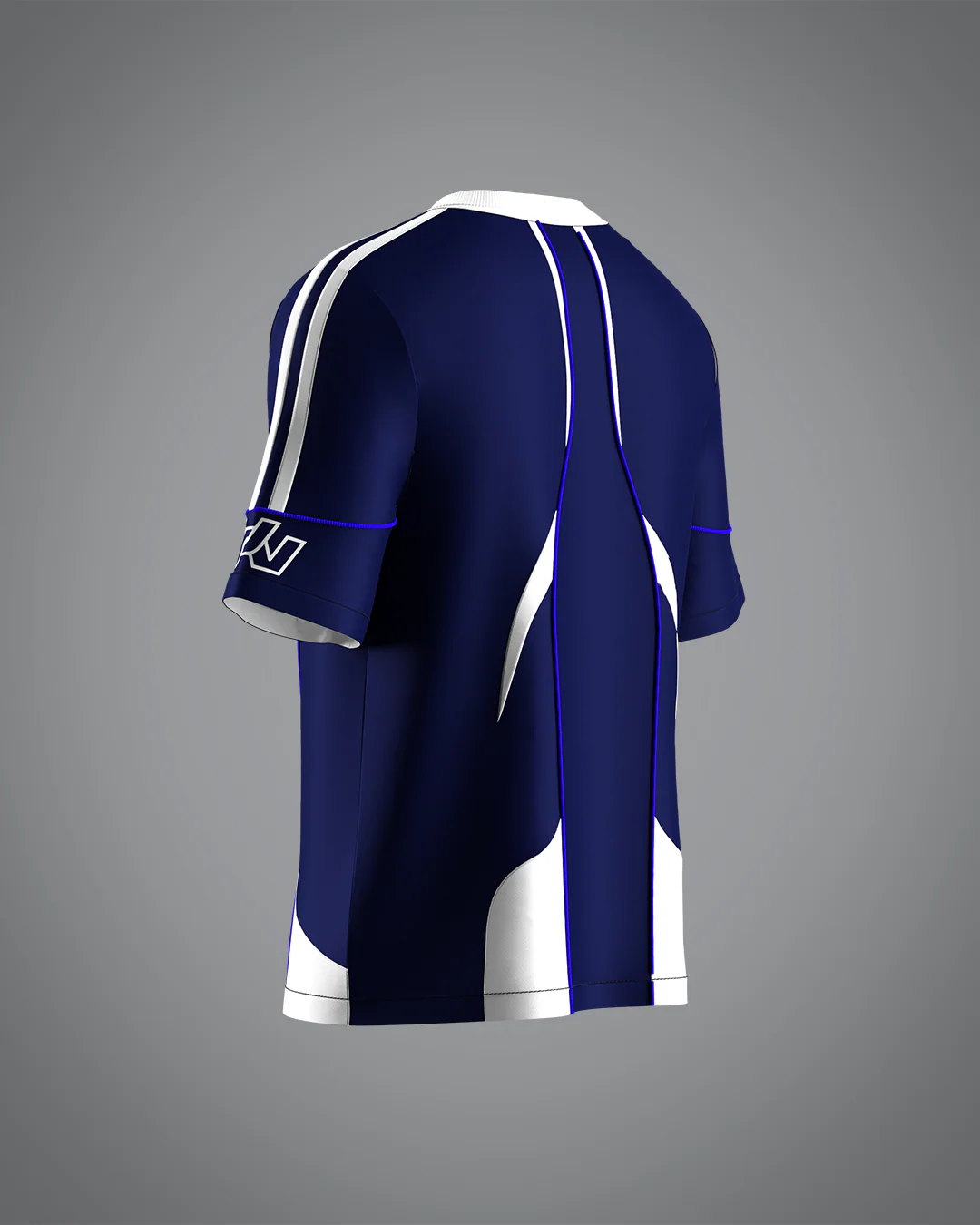 VRUNK X UNKNOWN - FOOTBALL TEE BLUE - Image 3