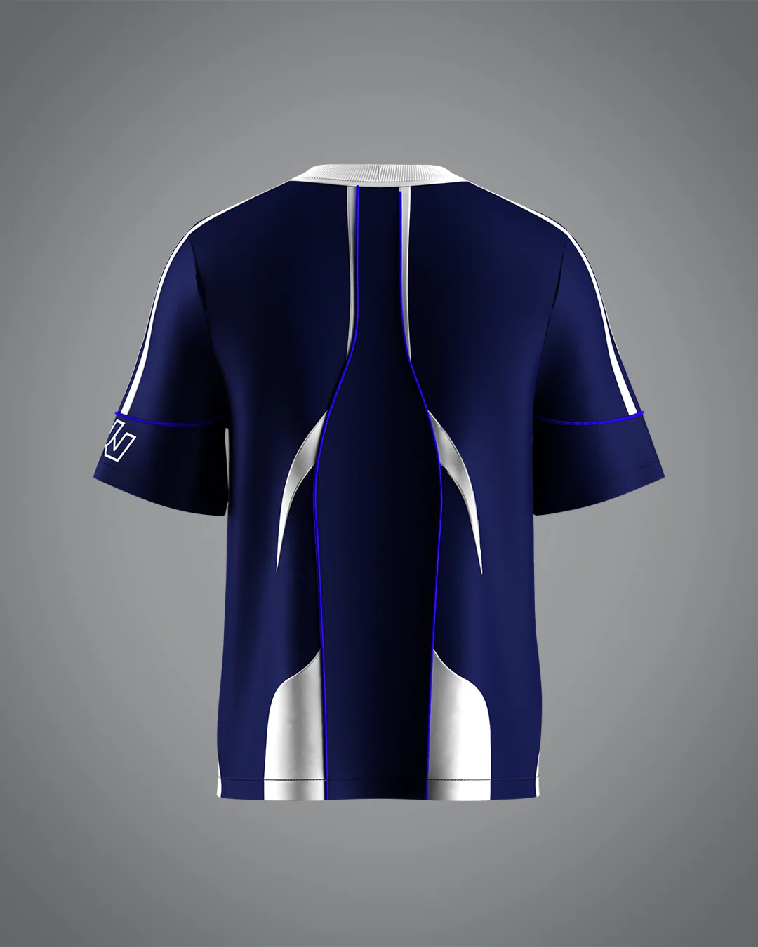 VRUNK X UNKNOWN - FOOTBALL TEE BLUE - Image 4