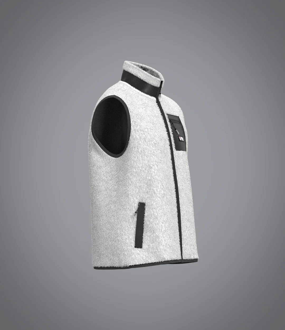 Sherpa sans manches Ecru - Image 3