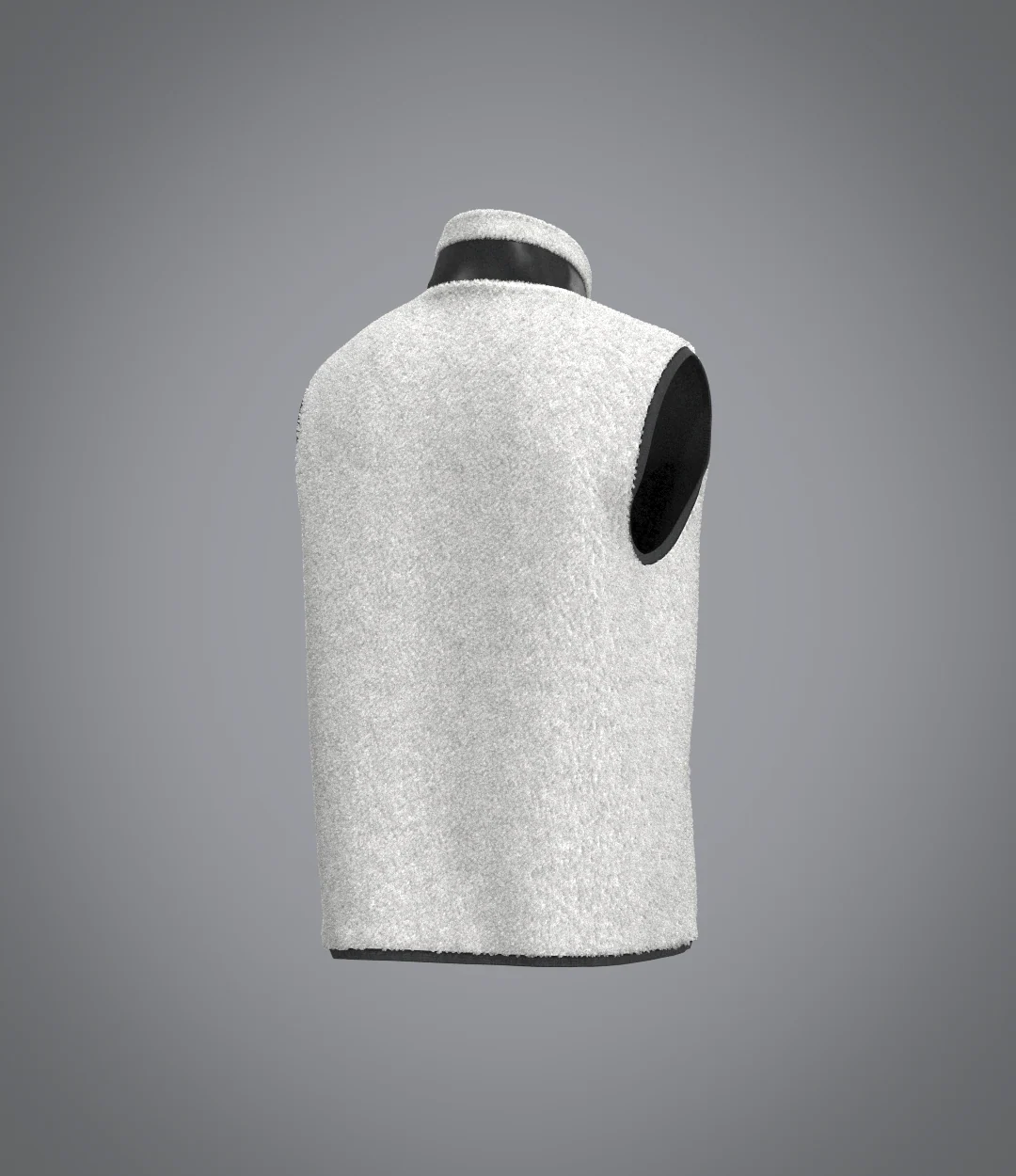 Sherpa sans manches Ecru - Image 4