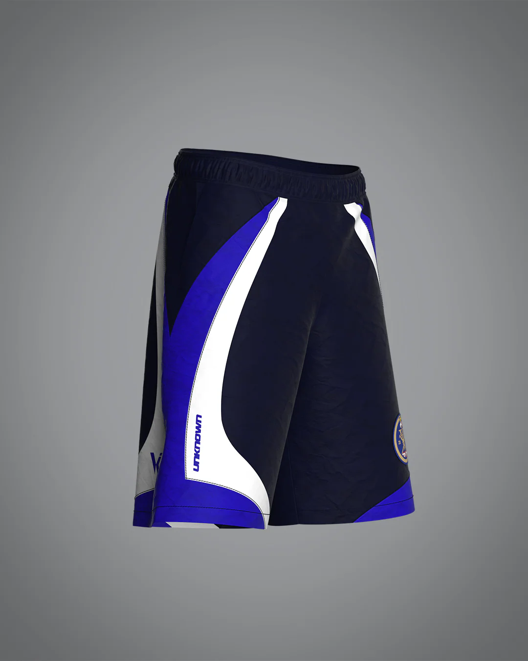 VRUNK X UNKNOWN - TRACK SHORT BLUE - Image 4