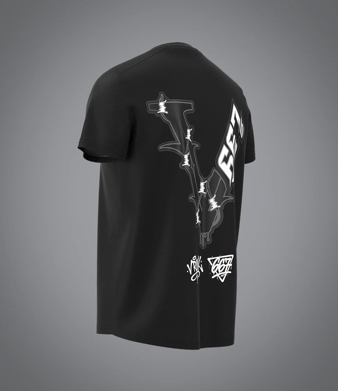 T-shirt noir VRUNK X 667 - Image 3